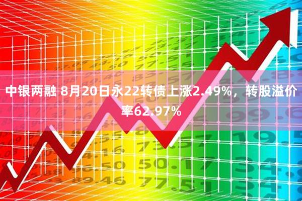 中银两融 8月20日永22转债上涨2.49%，转股溢价率62.97%
